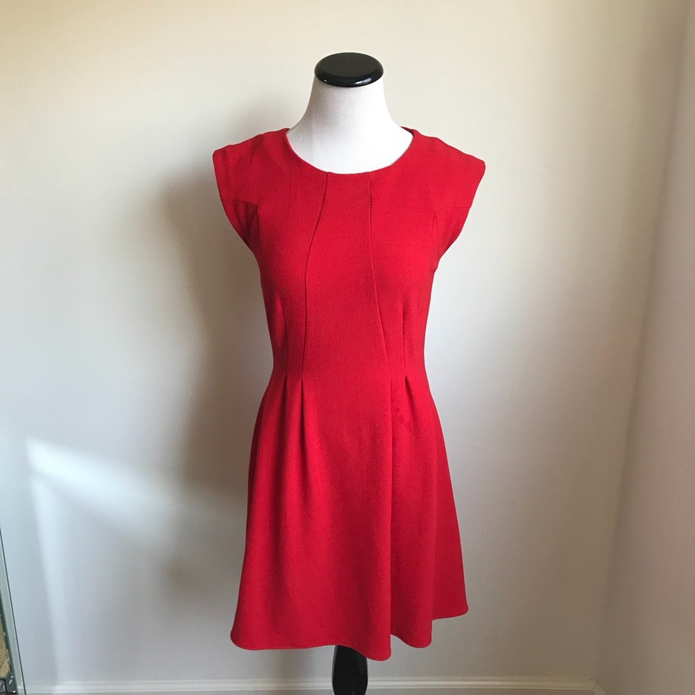 •SALE• Topshop Red Crepe Flippy Dress